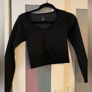 Aerie offline black ribbed long sleeve